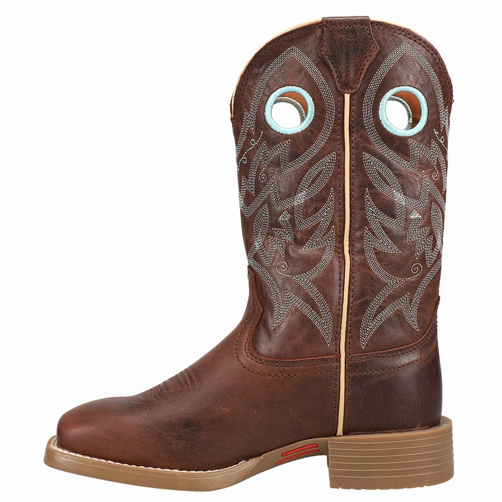 Liberty 11 Inch Square Toe Cowboy Boots Bold Heel