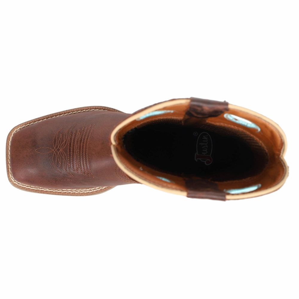 Western Ride Comfort Lining Comfort Seeker Liberty 11 Inch Square Toe Cowboy Boots