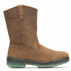 Durashocks 10 Inch Waterproof Steel Toe Work Boots Bacterial Inhibition Treatment Secure Lacing Mechanism