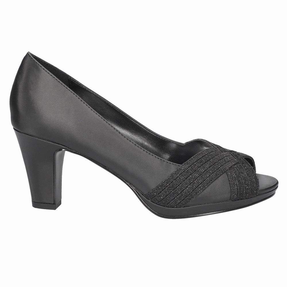 Lavish Peep Toe Pumps Neutral Setting Thermoplastic Heel Counter