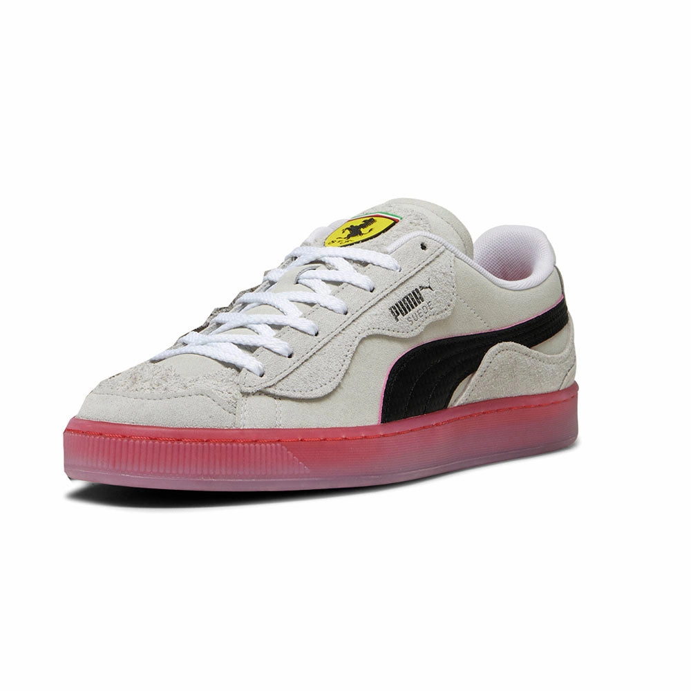 Maximum Grip Compression Molded Scuderia Ferrari Suede Trippy Lace Up Sneakers