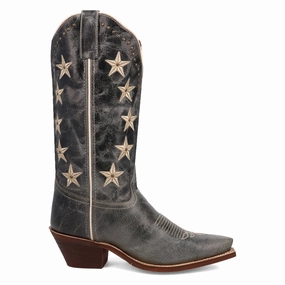 Lace Closure Serenade Patriotic Snip Toe Pull On Cowboy Boots