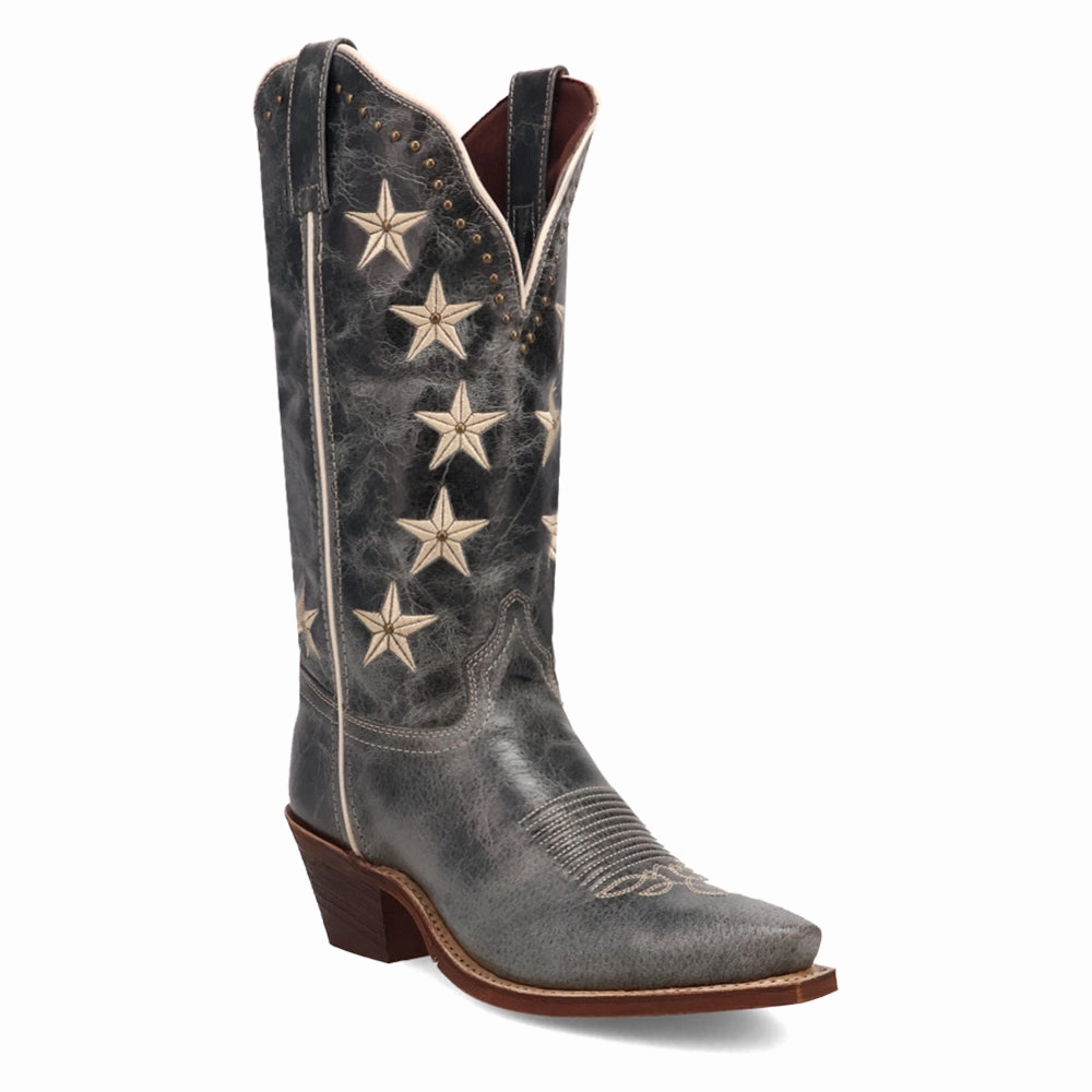 Anti Slip Sole Serenade Patriotic Snip Toe Pull On Cowboy Boots