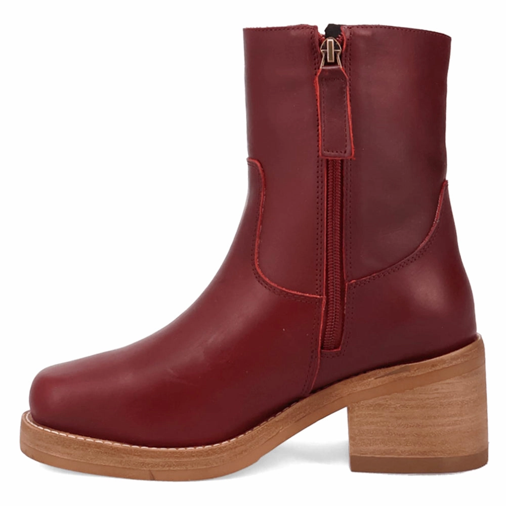 Roxy Round Toe Block Heel Zippered Boots Slip Resistant Night Travel