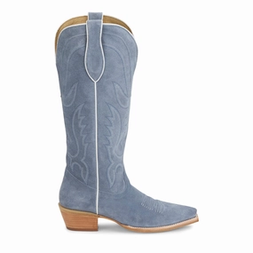 Comfortable Feel Cushioned Step Active Nomad Liz Embroidered Suede Snip Toe Cowboy Boots