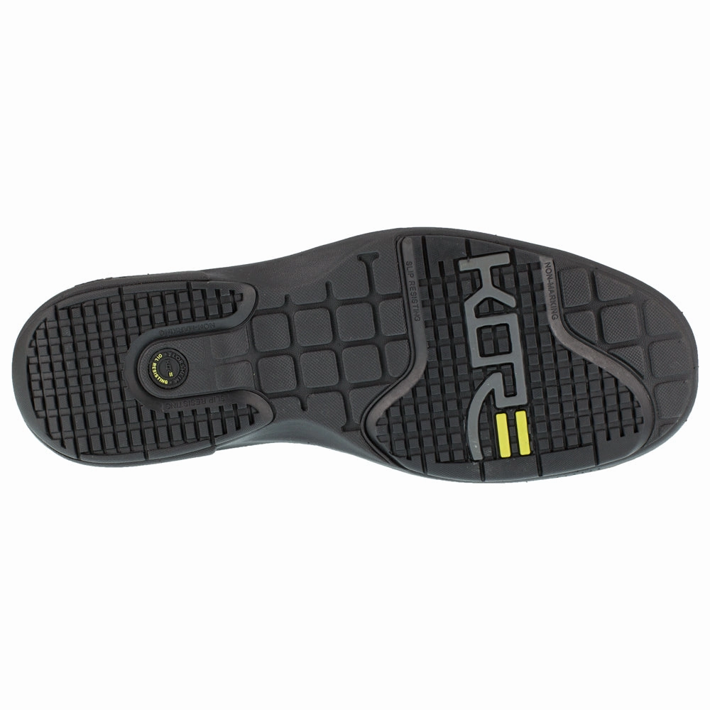 Loedin Oxford Slip Resistant Steel Toe Work Shoes Durable Material Padded Support