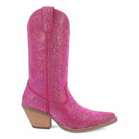 Slim Profile Silver Dollar Rhinestone Round Toe Pull On Cowboy Boots