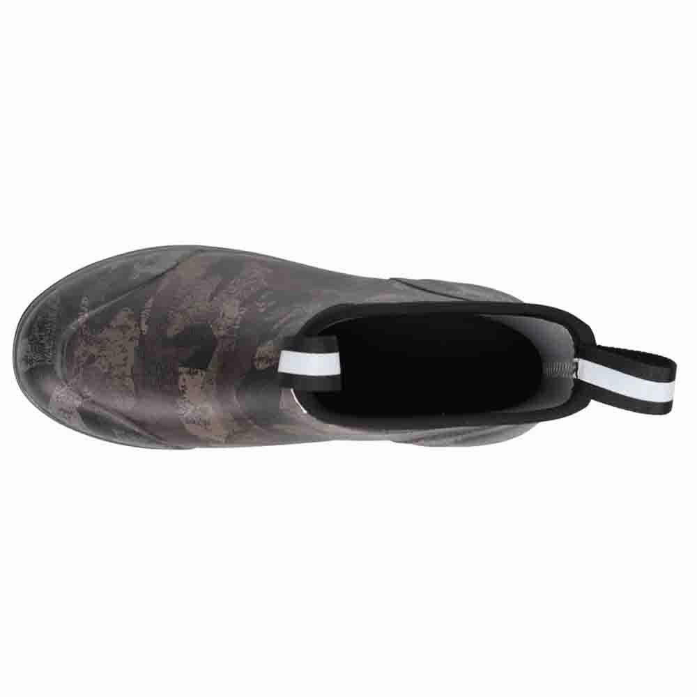 Ankle Deck Camo Pull on Boots Padded Collar Structure Flexible Frame Work Commute
