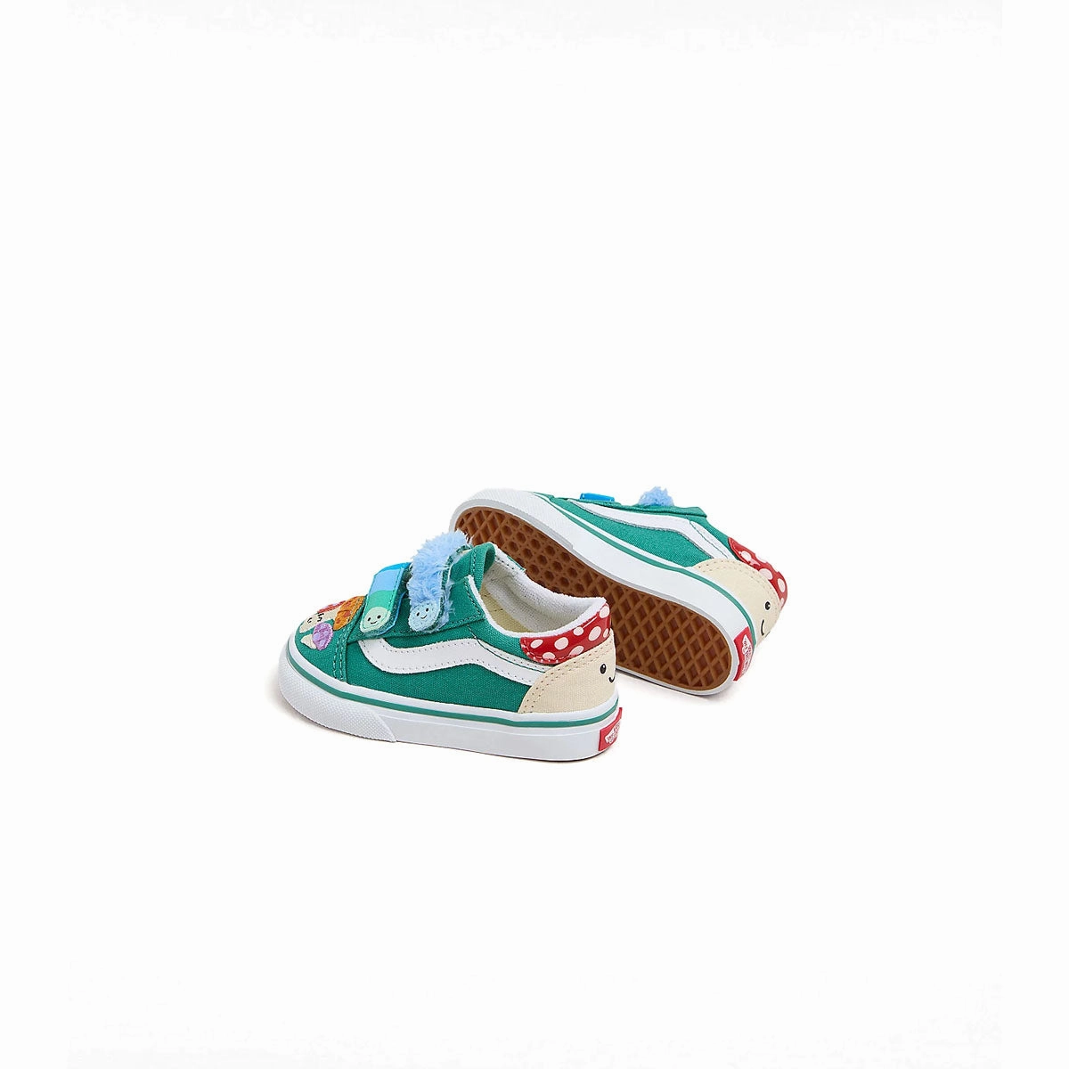 Kids Old Skool V Hook & Loop 'Mushroom' Vibrant breathability