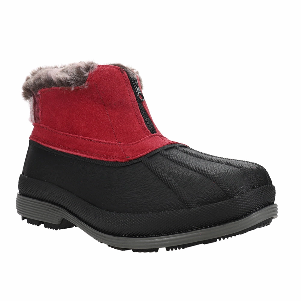Gloss Shine Shock Absorbing Outdoor Trek Lumi Ankle Zippered Snow Booties