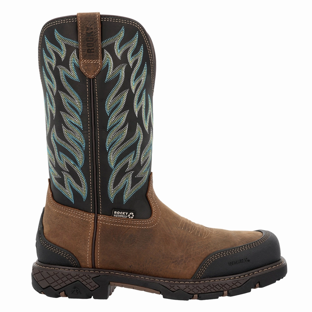 Matte Ironhawk 11 Inch Pull On Waterproof Composite Toe Work Boots