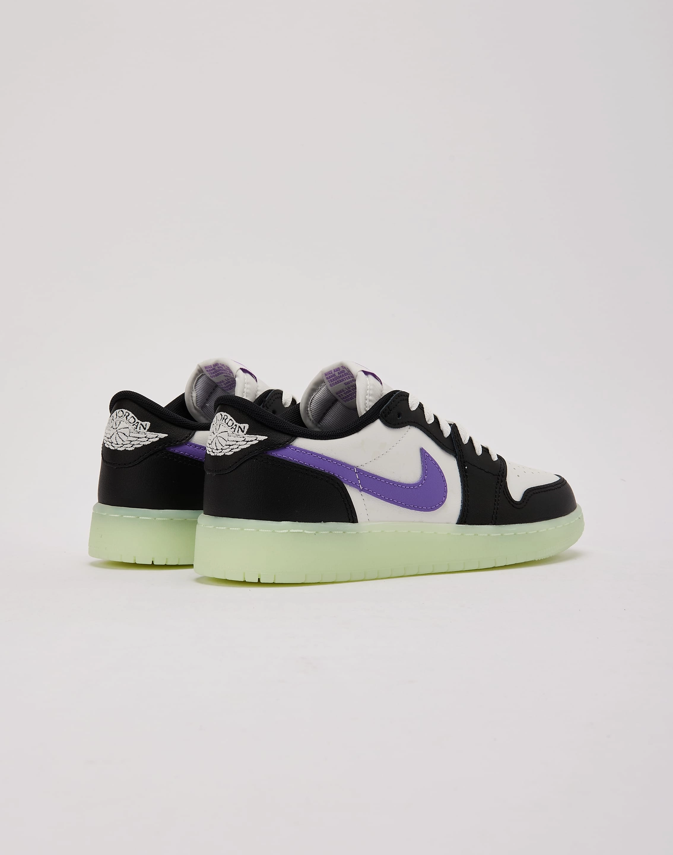 Jordan Air Jordan 1 Retro Low OG 'Black Raspberry' Grade-School Polka - dotted