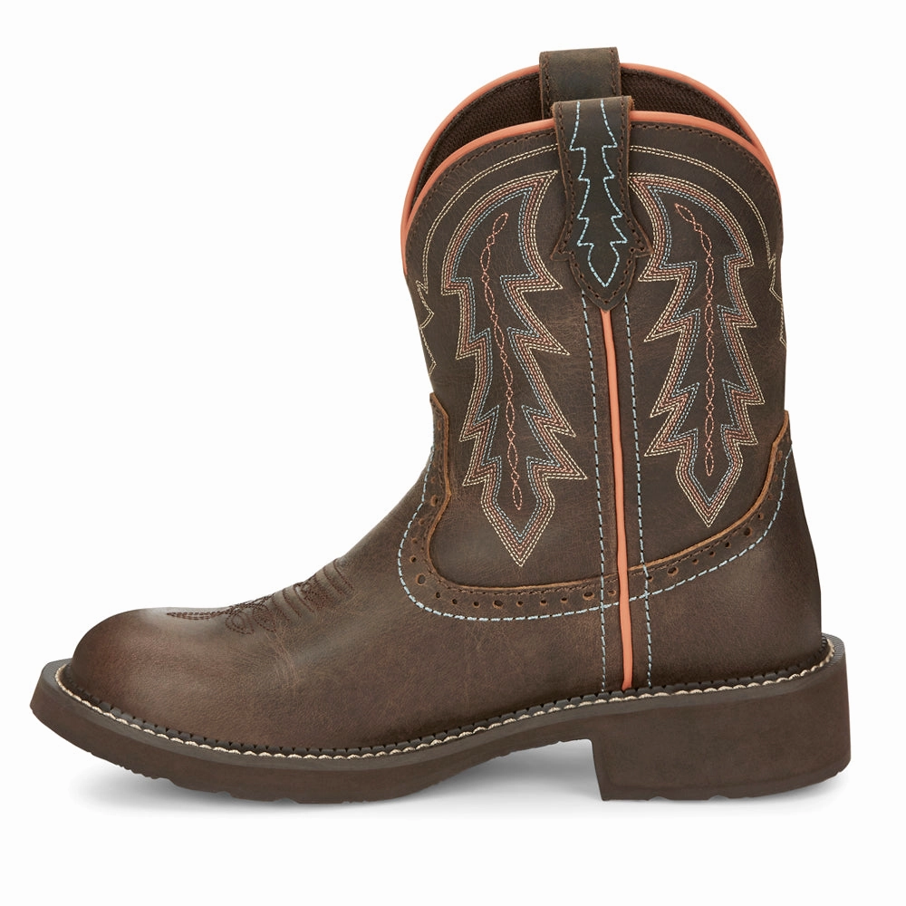 Lyla 8 Inch Round Toe Cowboy Boots Footbed Rugged Built Mountain Hike