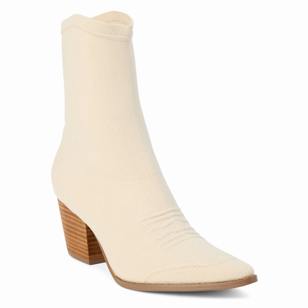 Lynne Pointed Toe Pull On Cowboy Booties Mud Resistant Work Commute Protective Lining