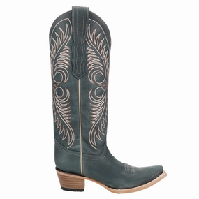 Distressed Embroidered Snip Toe Cowboy Boots Abrasion resistant Reflective Safety Accents