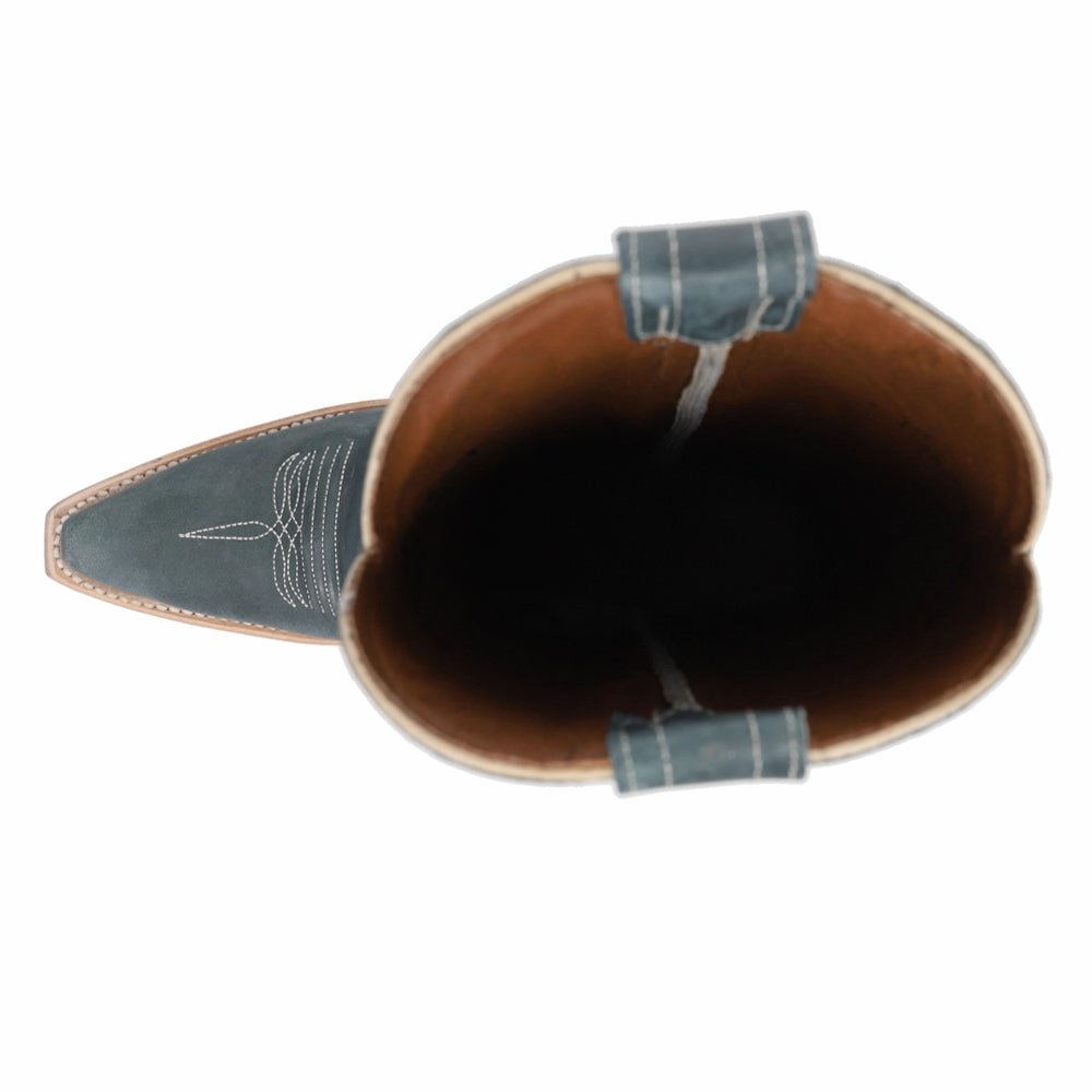 Social Butterfly Distressed Embroidered Snip Toe Cowboy Boots