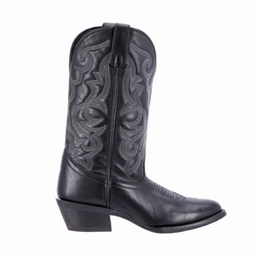 Maddie Embroidered Round Toe Pull On Cowboy Boots Comfortable Flex Rugged Built River Crossing