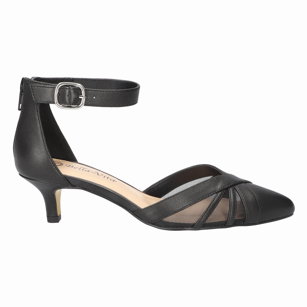 Malani Pointed Toe Kitten Heel Pumps Travel Fit Strong Look