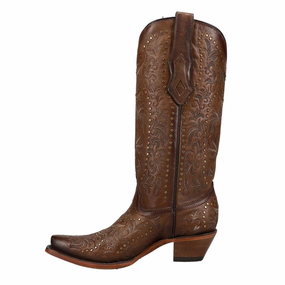 Multi Density Midsole Adventure Time Maple Embroidered Studded Snip Toe Cowboy Boots