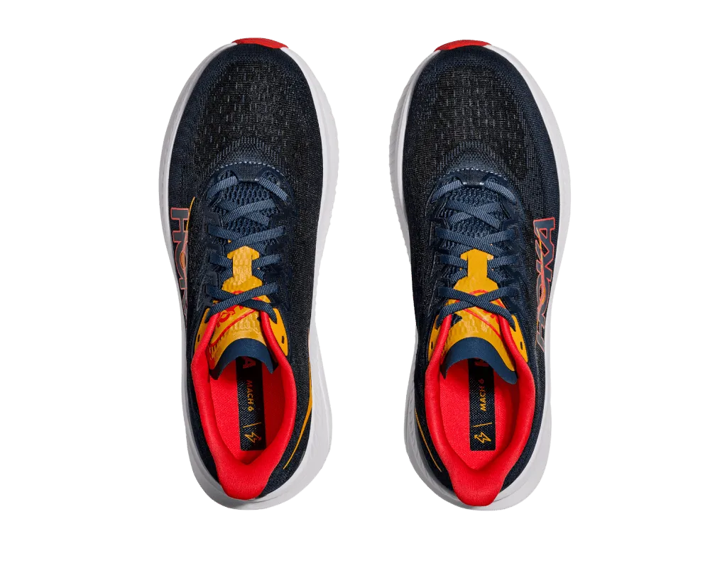 beach - volleyball running shoes Impact Absorption Cushioning HOKA-MACH 6 WIDE Men