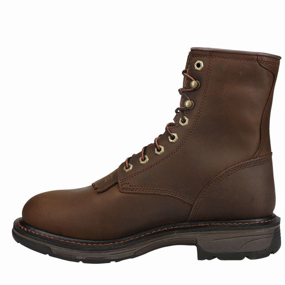 Workhog 8 Inch Lace Up Electrical Hazard Soft Toe Work Boots Exclusive breathability Protective Toe Cap