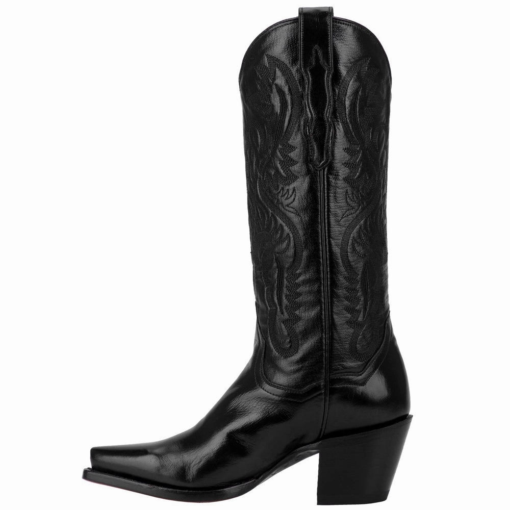 Maria Embroidered Snip Toe Cowboy Boots Cold resistant Rugged Comfort