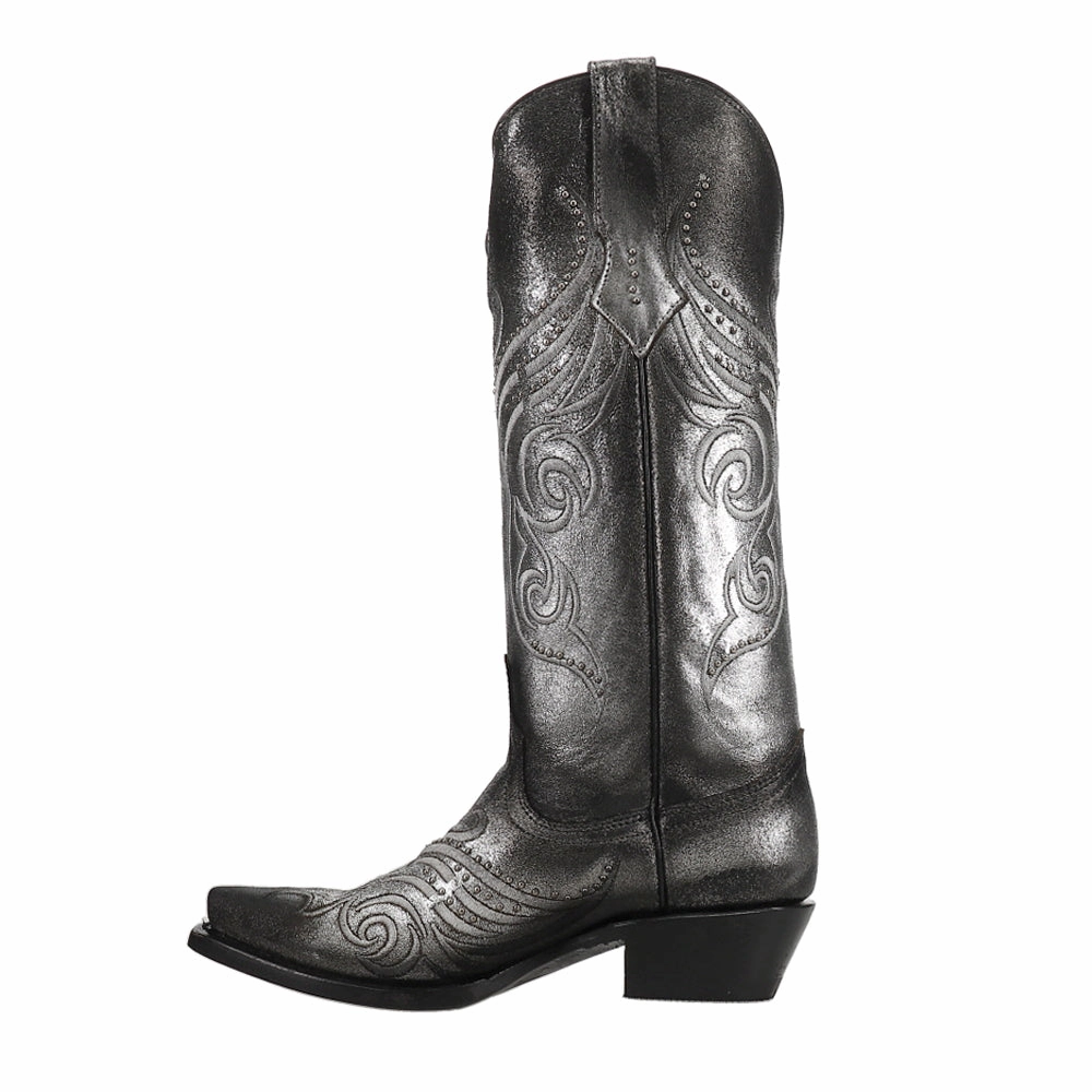 High Traction Adventure Journey CushionedSole Masquerade Metallic Studded Snip Toe Cowboy Boots