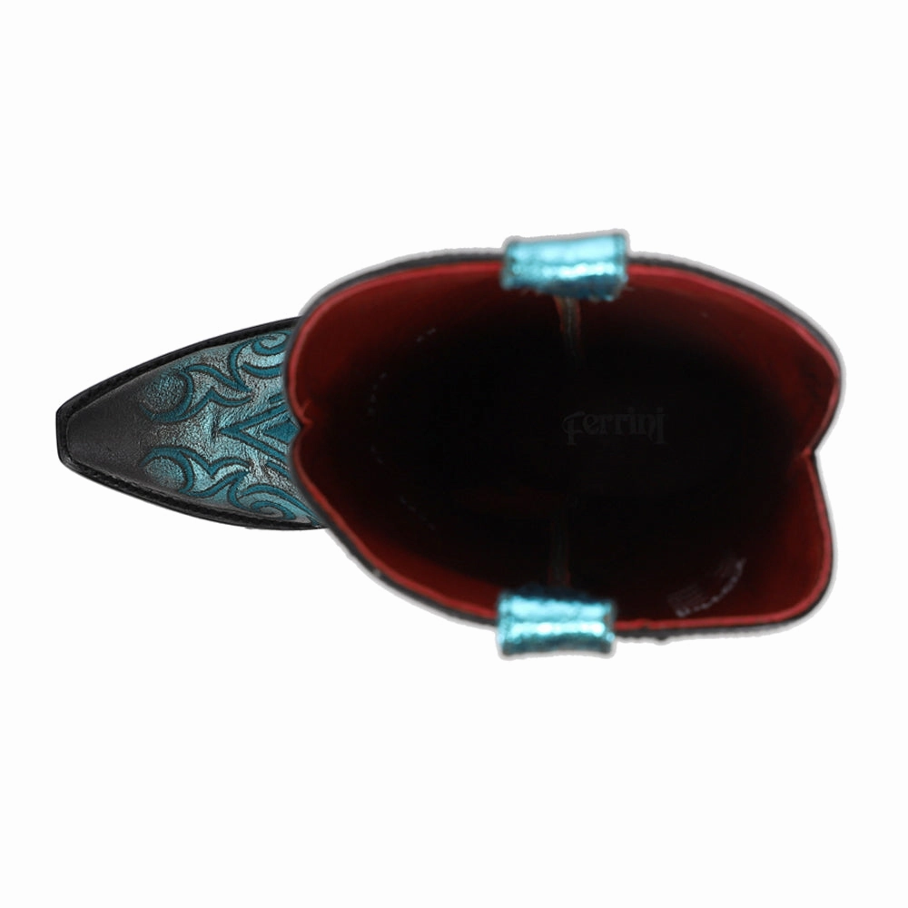 Masquerade Metallic Studded Snip Toe Cowboy Boots Abrasion resistant