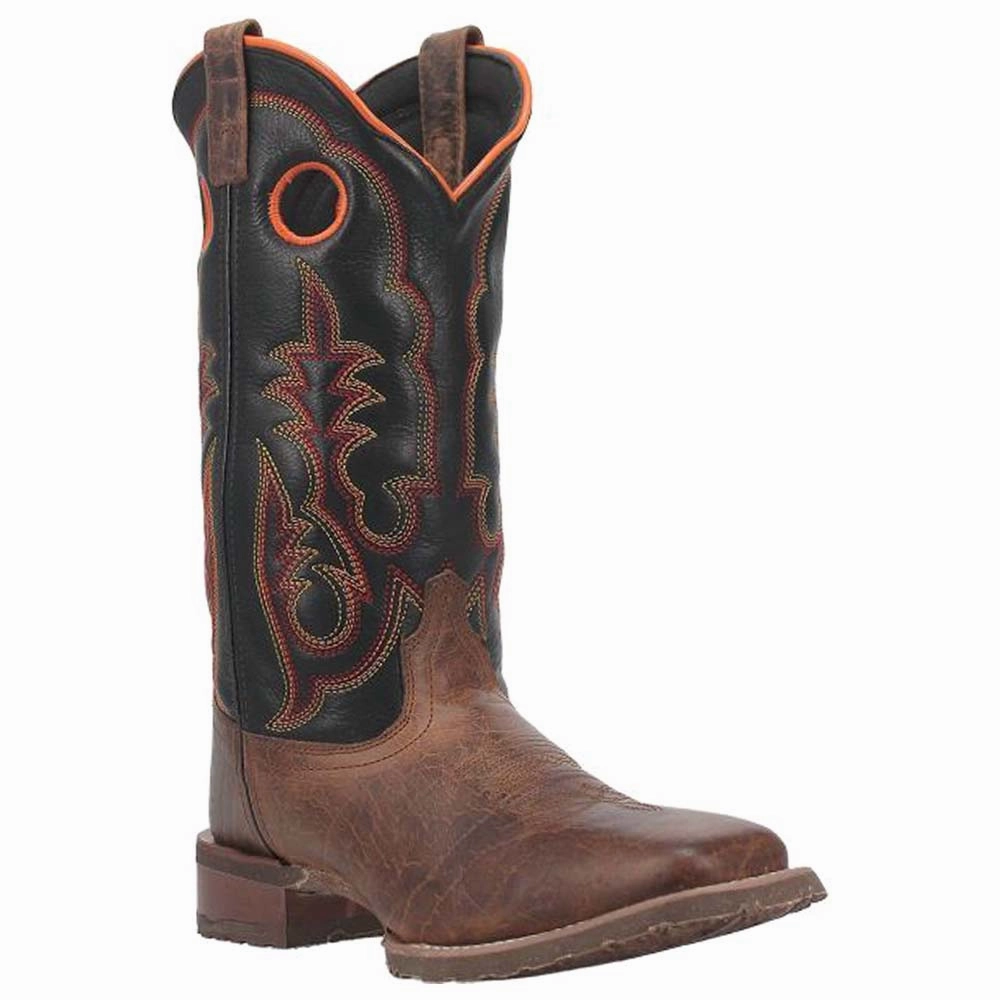 Reinforced toe cap Isaac Square Toe Cowboy Boots