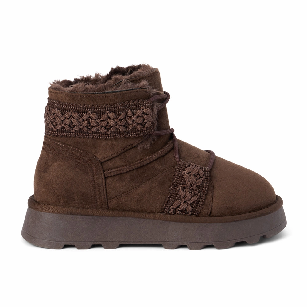 Work Terrain Matterhorn Embroidered Round Toe Pull On Booties