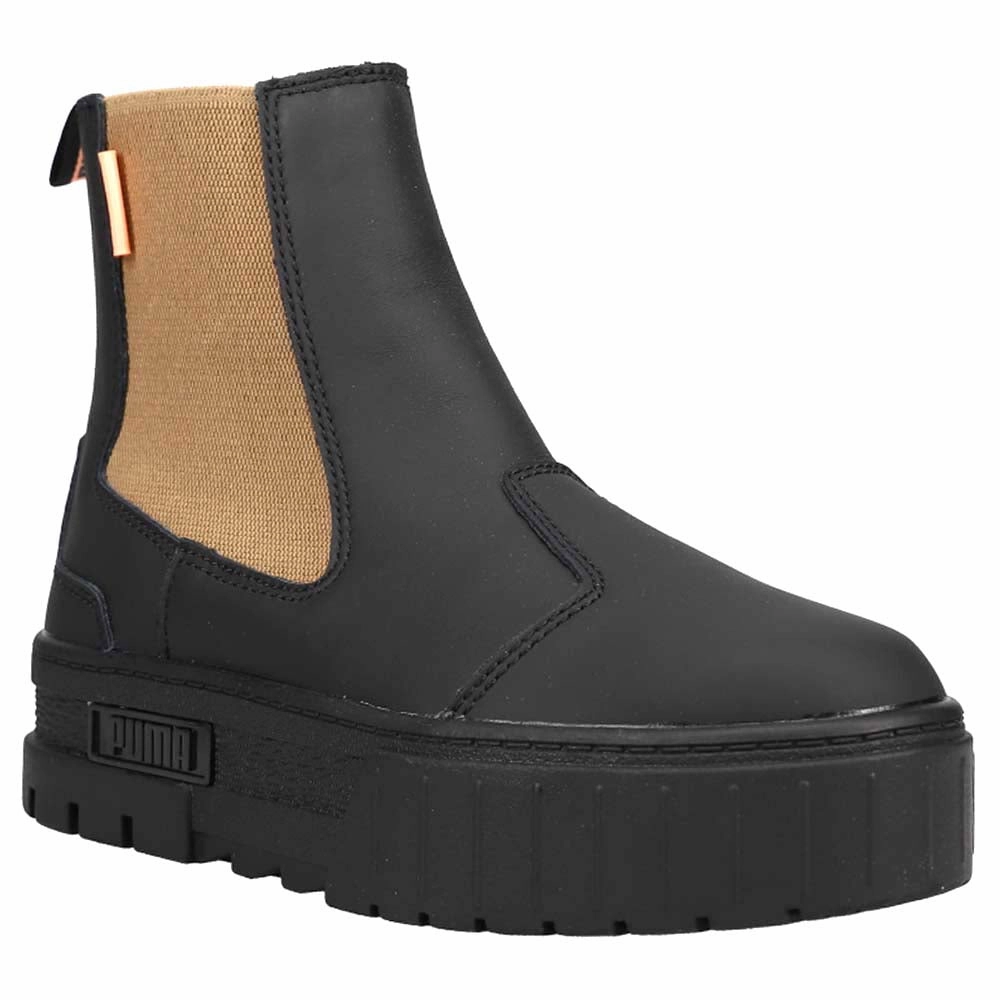 Rugged Built Daily Walks Mayze Suede Round Toe Platform Chelsea Boots