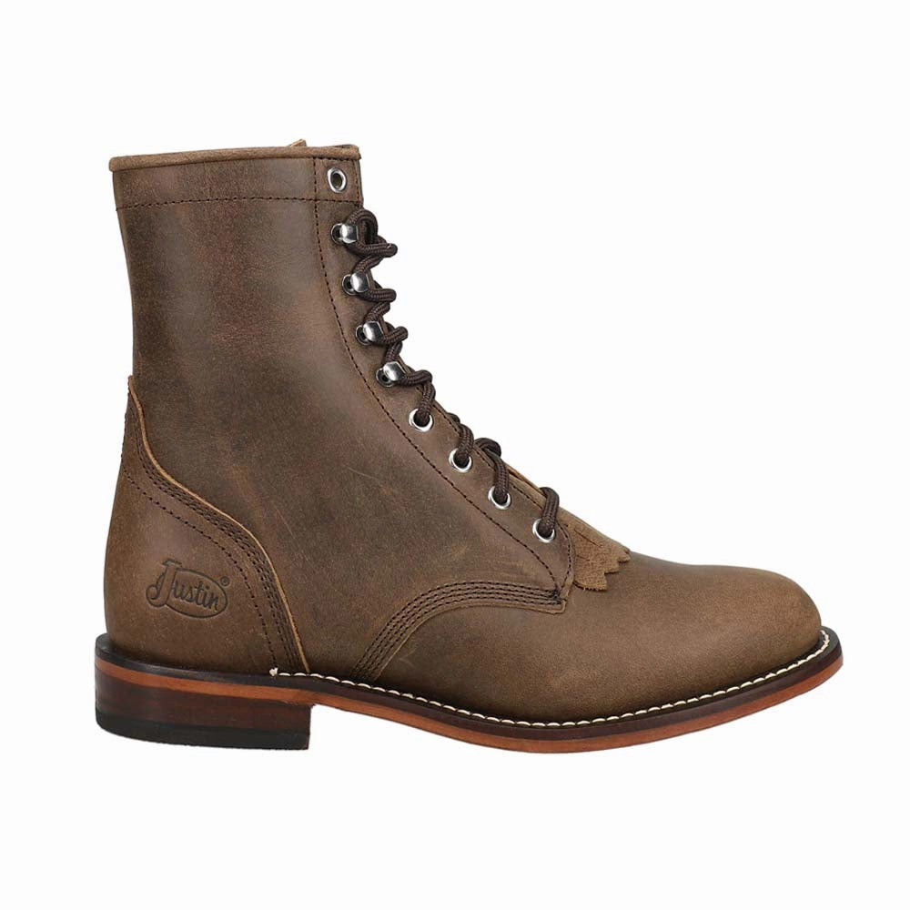 Stable base McKean 7 Inch Lace Up Roper Boots