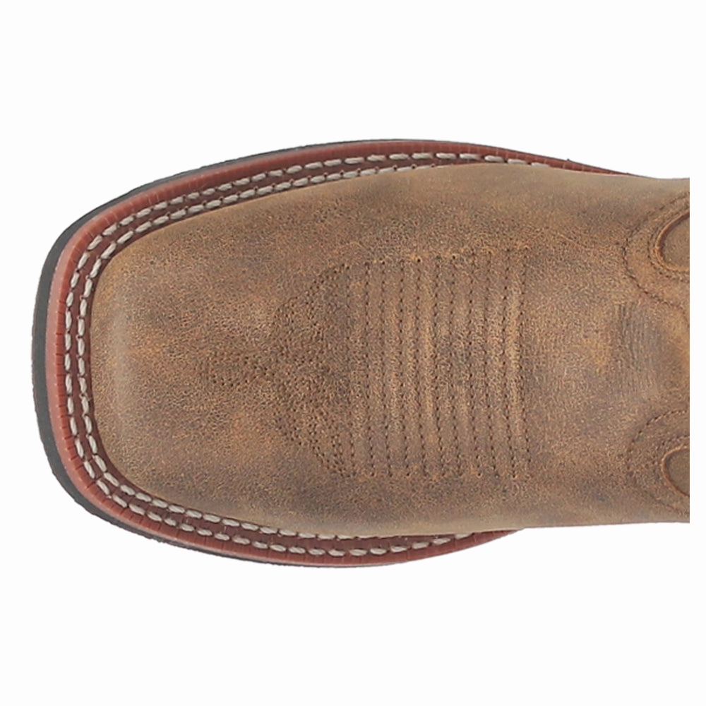 Megan Embroidered Square Toe Cowboy Boots Comfortable Insole