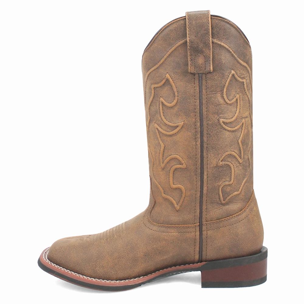 Easy Match Megan Embroidered Square Toe Cowboy Boots