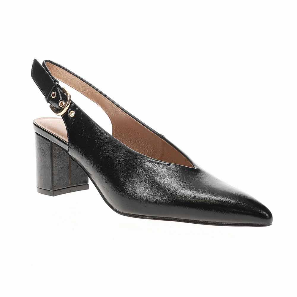 Comfortable Walking retro look Menny Pointed Toe Slingback Pumps