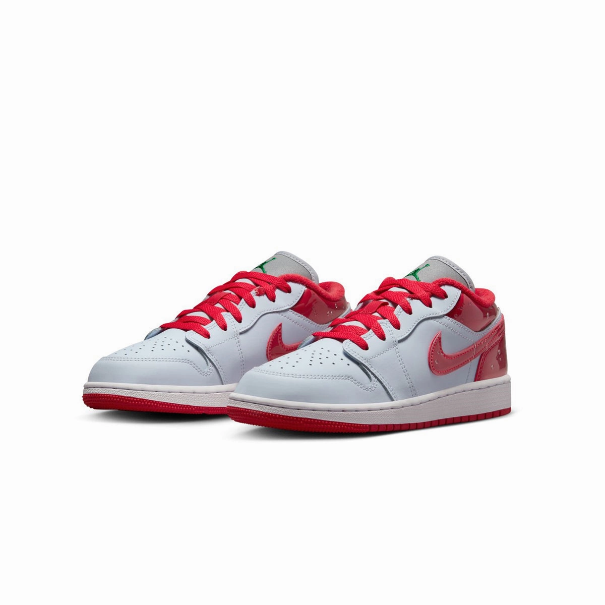 Kids Air Jordan 1 Low SE 'Water Droplets' elastic - closure