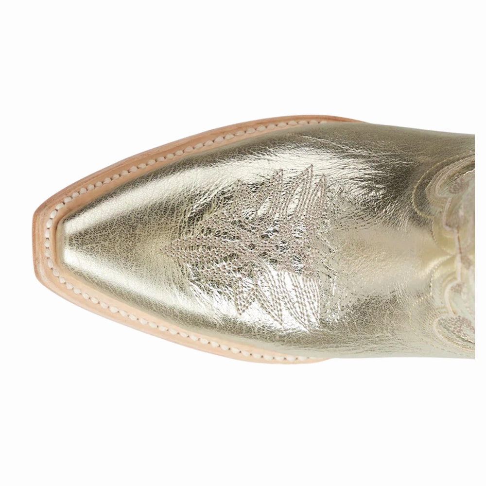 Waterproof Trail Exploration Narrow Fit Smokeshow Embroidered Metallic Snip Toe Cowboy Bootie