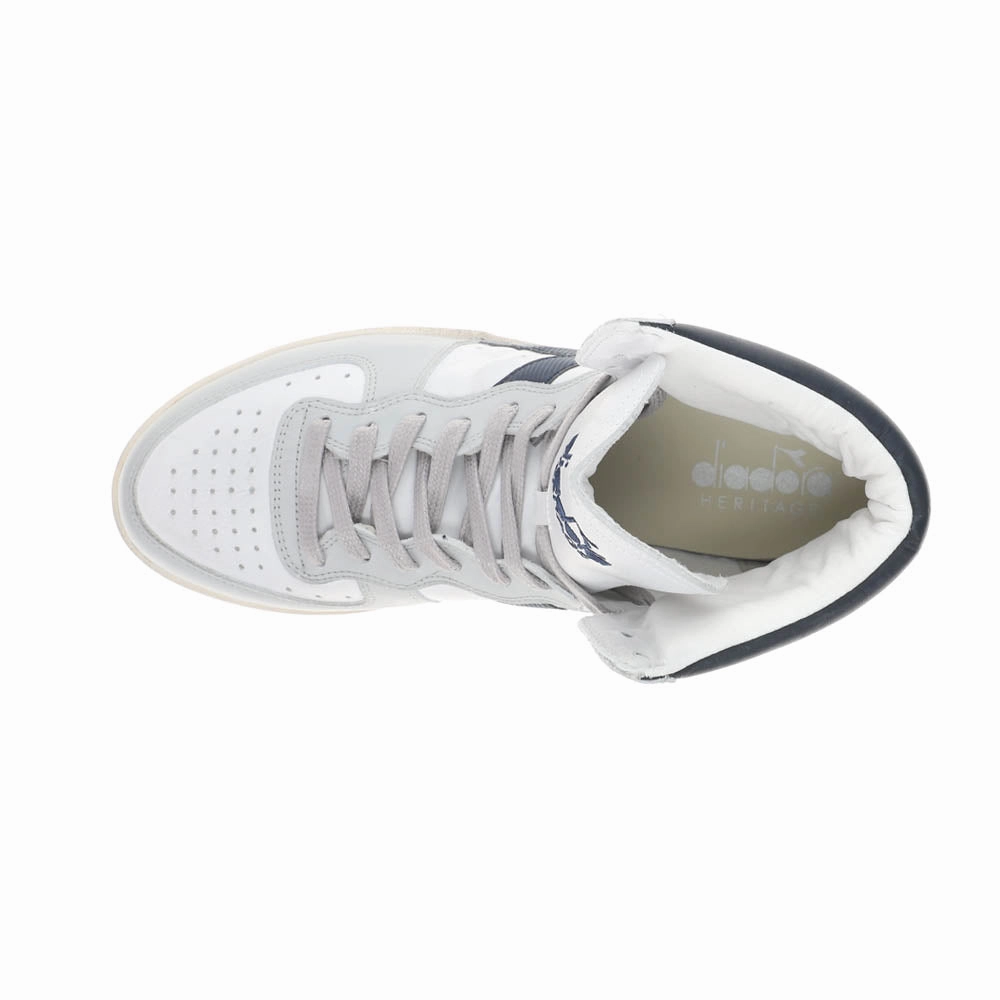 neon Shock Absorbing Midsole MI Basket Used High Top Sneakers