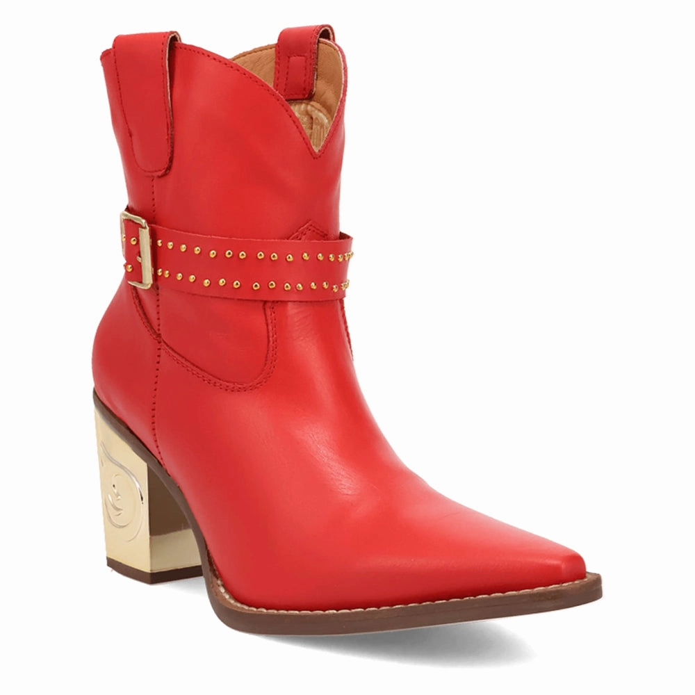 Farm Ready Milano Studded Snip Toe Pull On Cowboy Booties