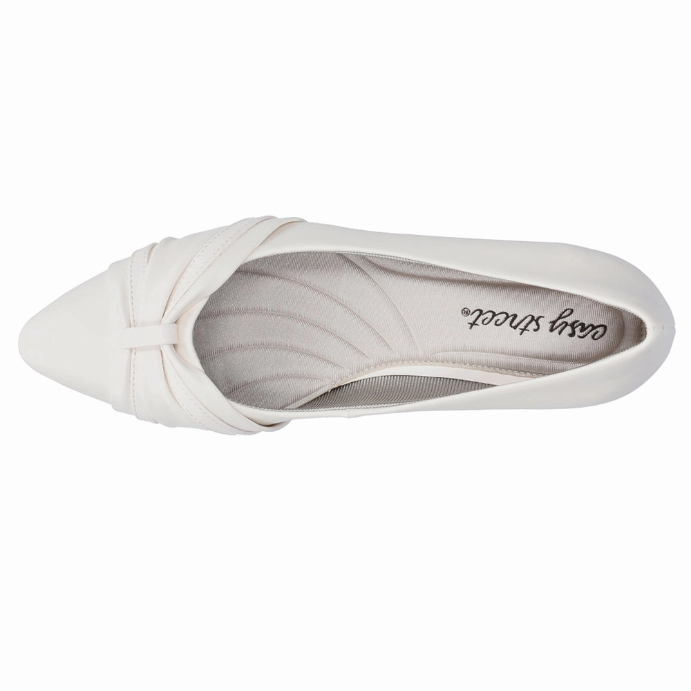 Millie Pointed Toe Block Heel Pumps Summer Flow Flat Surface