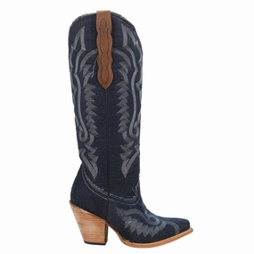 Multi Season Versatility Tread Pattern Embroidered Tall Pointed Toe Cowboy Boots