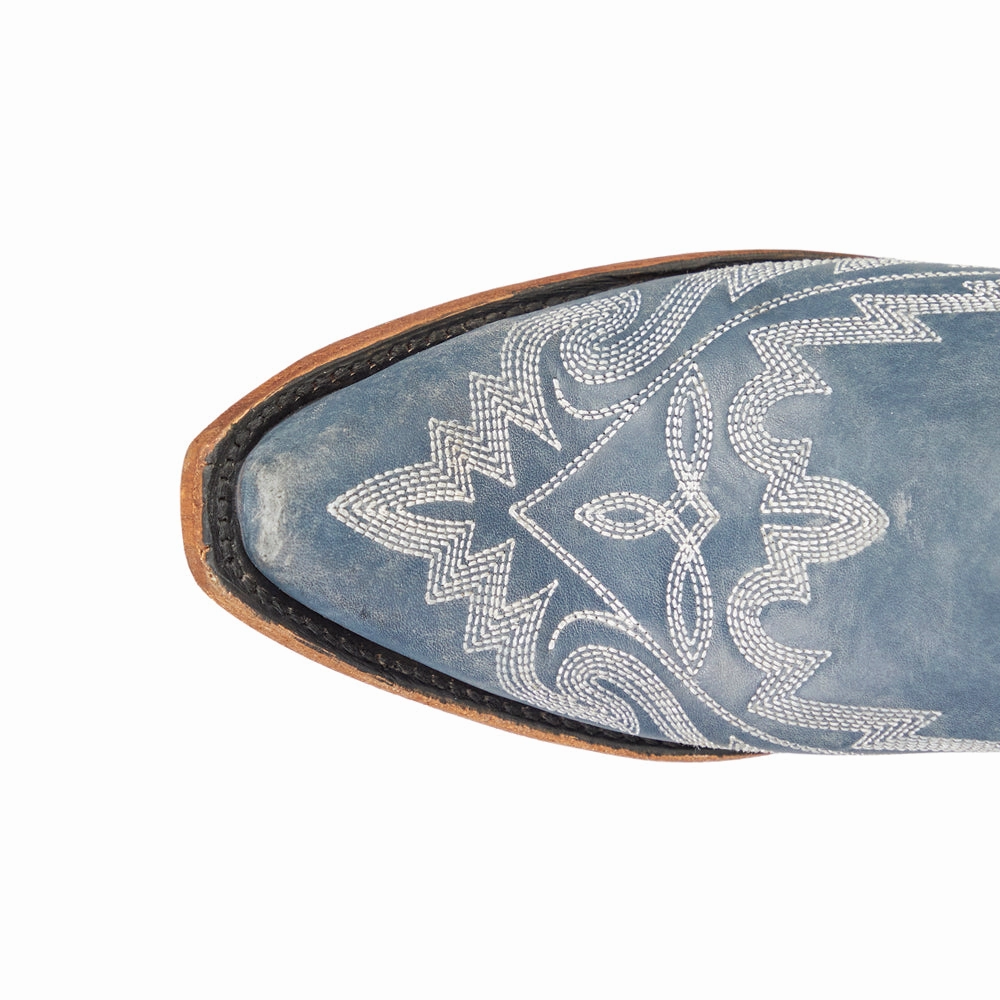 Rugged Built Outdoor Trek Lexington Embroidered Snip Toe Cowboy Bootie