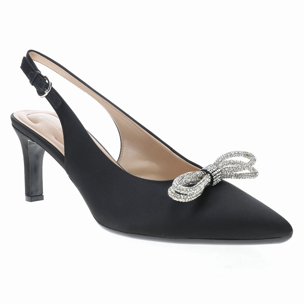 Arch Ease Lightweight Choice Roxanne Rhinestone Pointed Toe Slingback Pumps