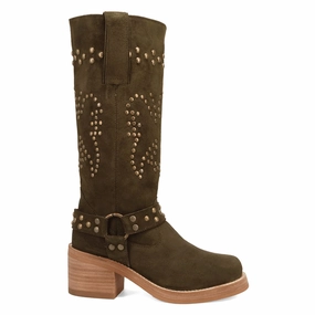 Troubadour Studded Round Toe Pull On Boots Comfortable buckles