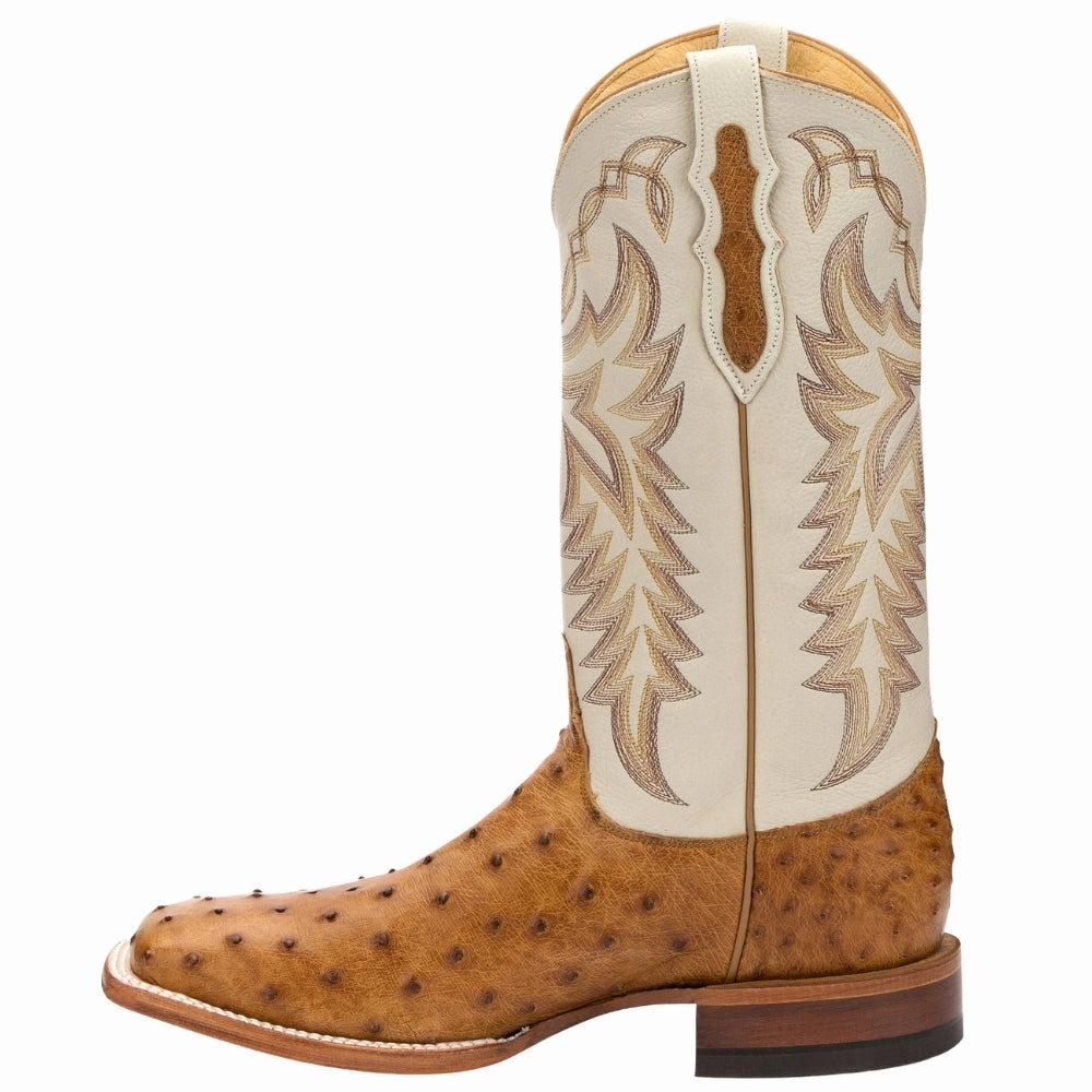 Pascoe 13 Inch Full Quill Ostrich Square Toe Cowboy Boots Glam silhouette