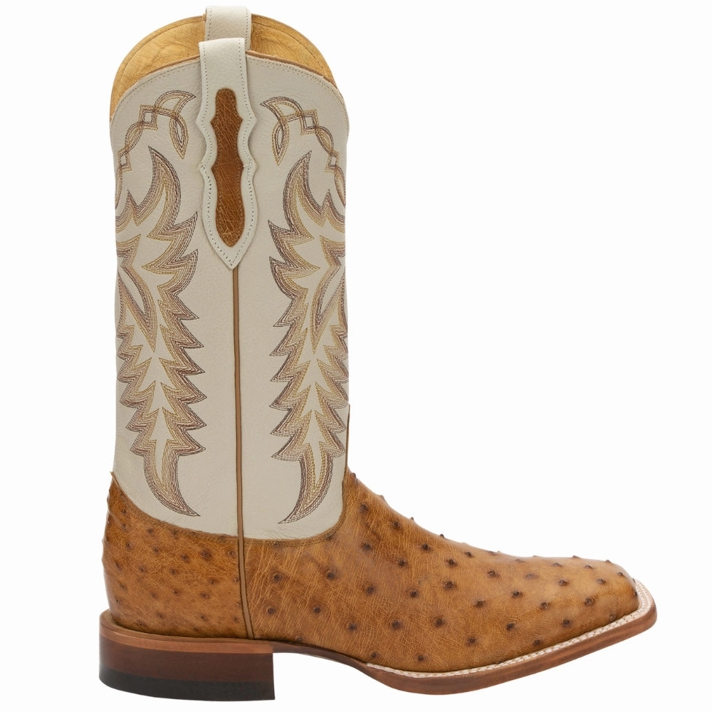 Compression Resistant Midsole Slim performance Pascoe 13 Inch Full Quill Ostrich Square Toe Cowboy Boots
