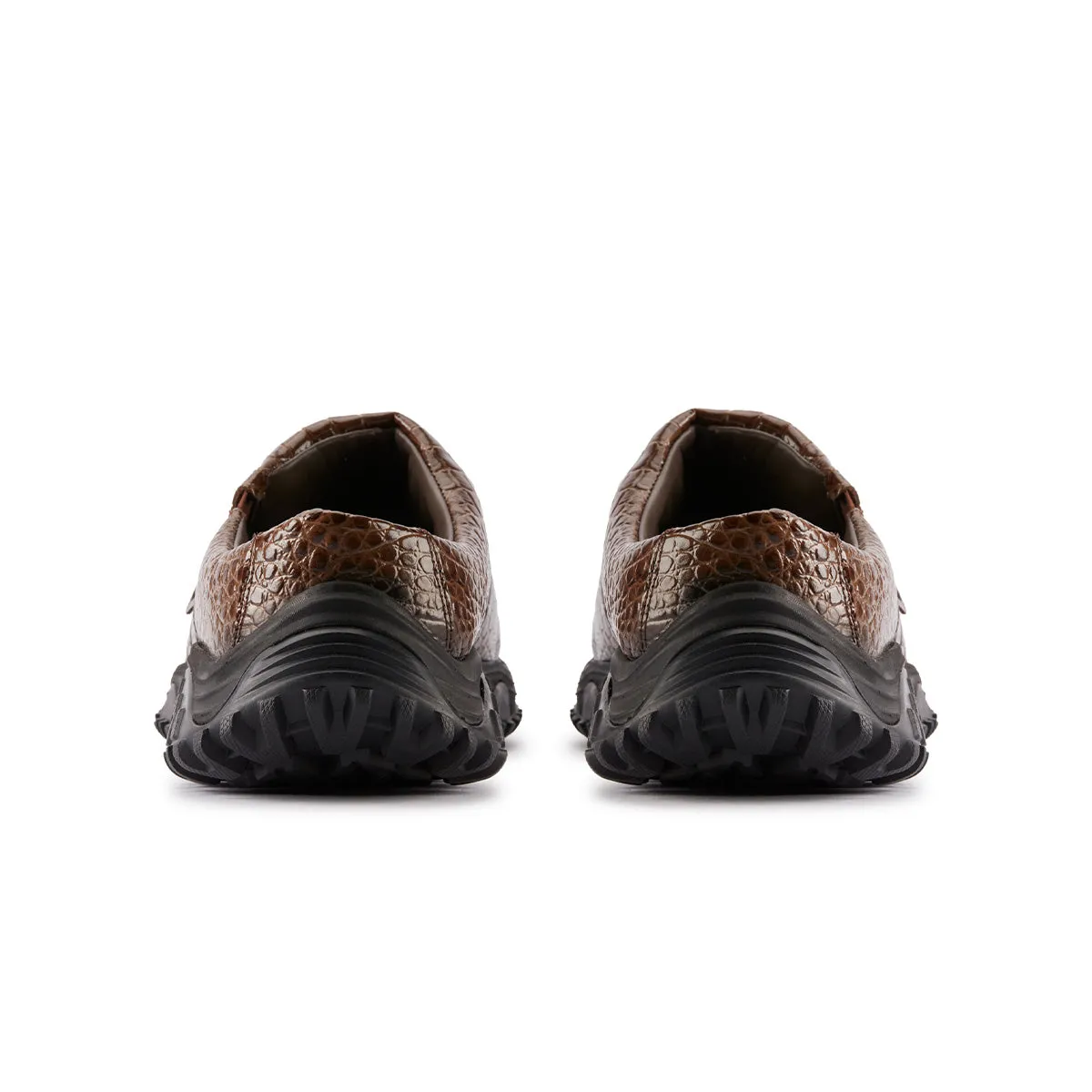   Martine rose CUR Clog 1 'Brown Croc Leather' Durable Tread Design