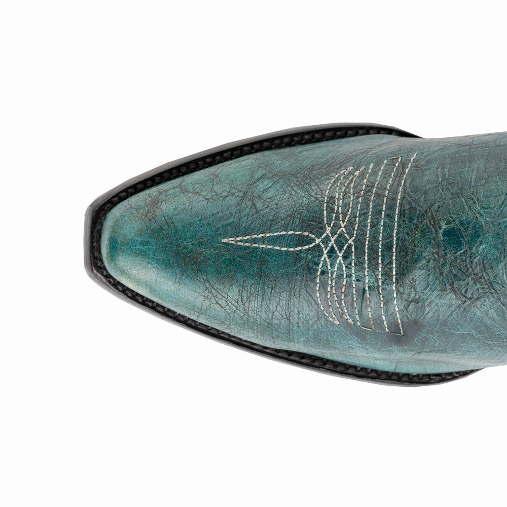 Molly Embroidered Snip Toe Zippered Cowboy Booties Feather Light Outdoor Trek