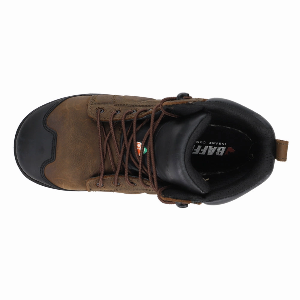 perforated design Monster 6 Inch Waterproof Composite Toe Work Boots