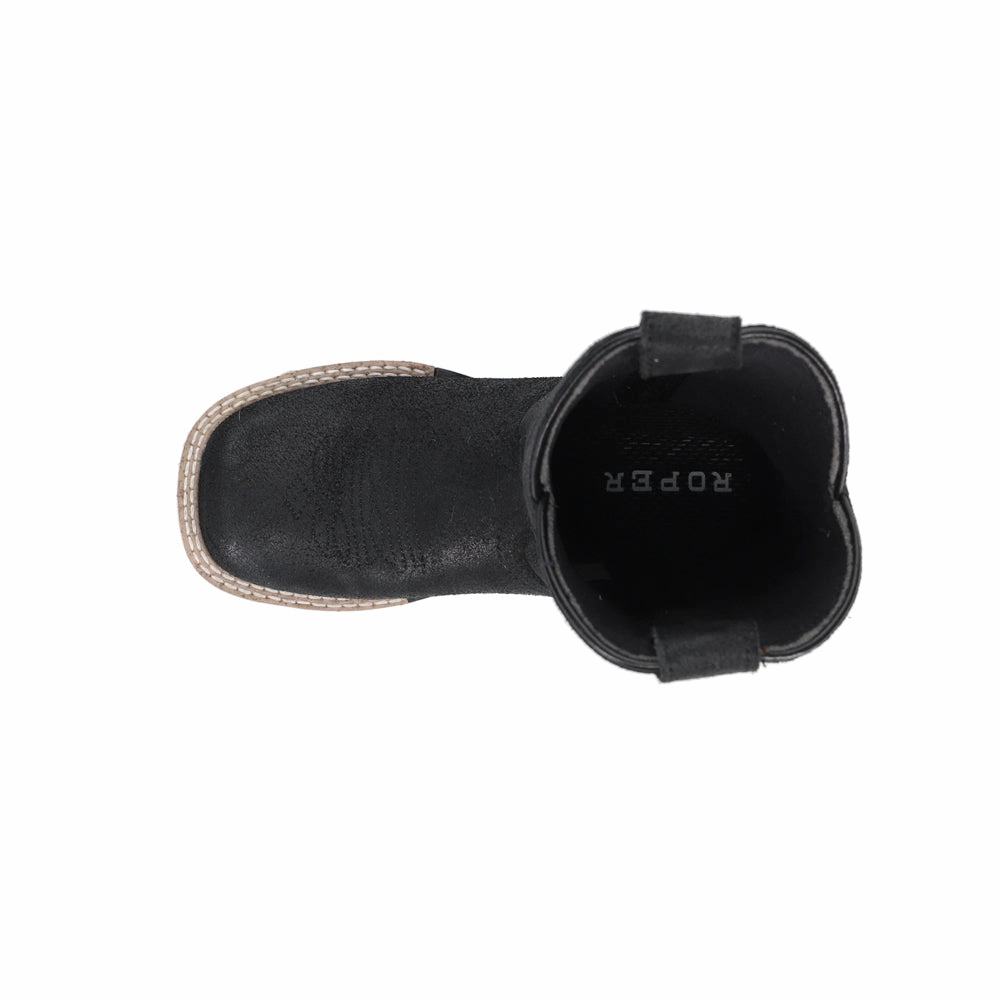 Insulated Outdoor Trek Comfortable ankle Monterey Square Toe Cowboy Boots (Little Kid-Big Kid)